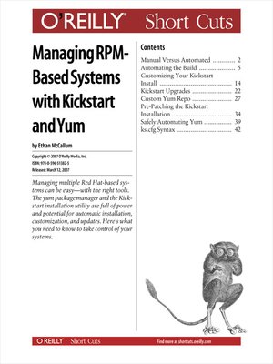 cover image of Managing RPM-Based Systems with Kickstart and Yum